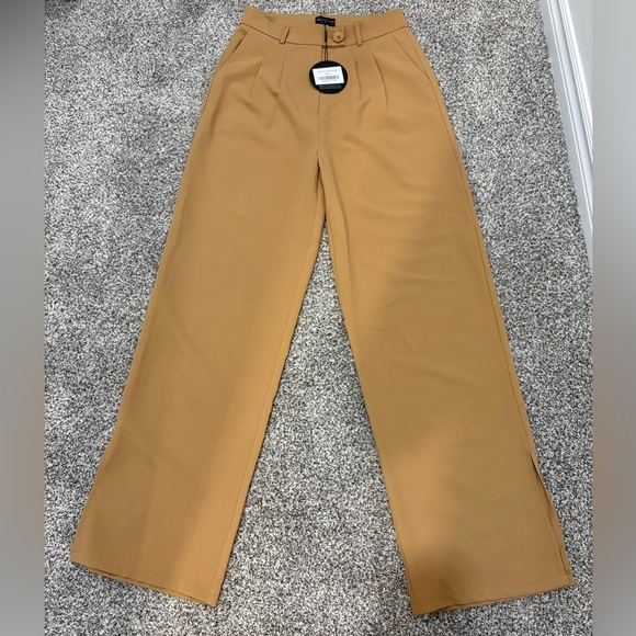 White Fox Boutique - Press Pause pants - Camel - Picture 3 of 7